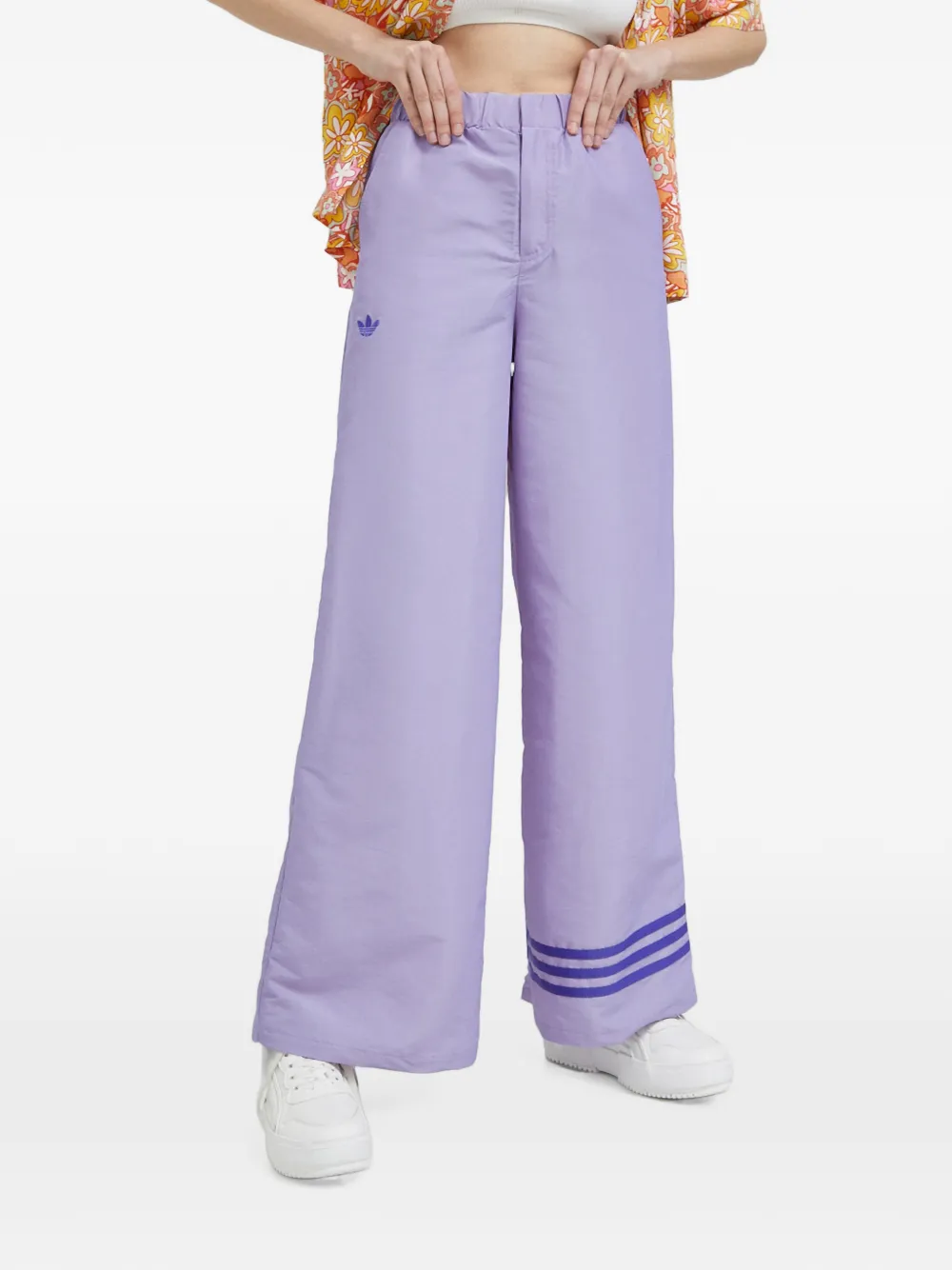 adidas Pantaloni a gamba ampia - Viola