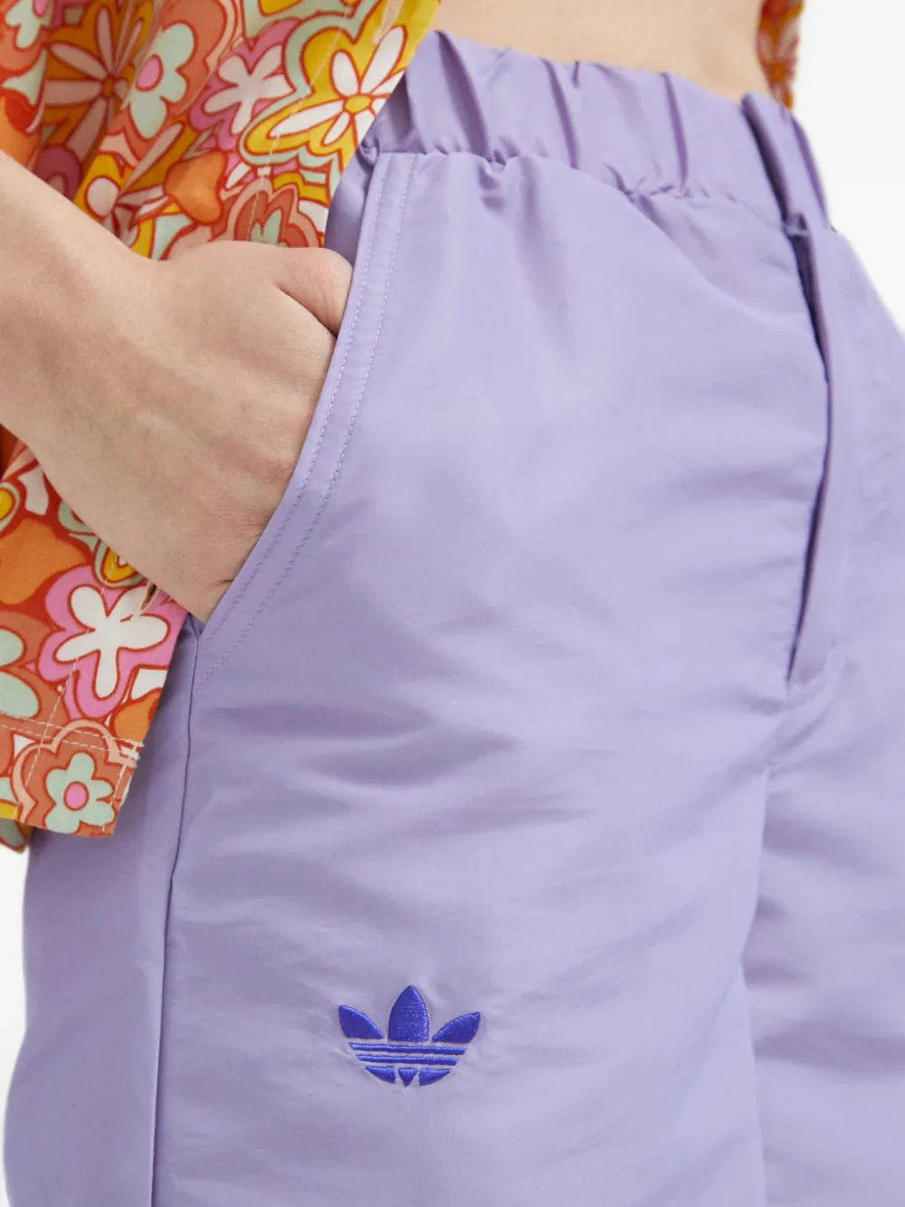 adidas Broek met wijde pijpen Paars
