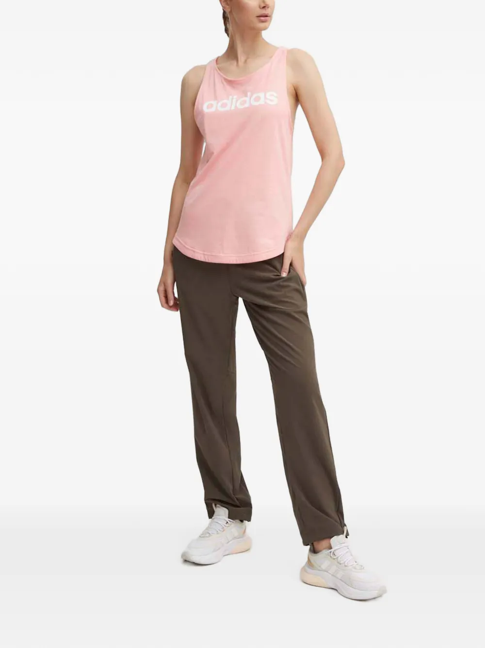 adidas Trainingsbroek met logo Bruin