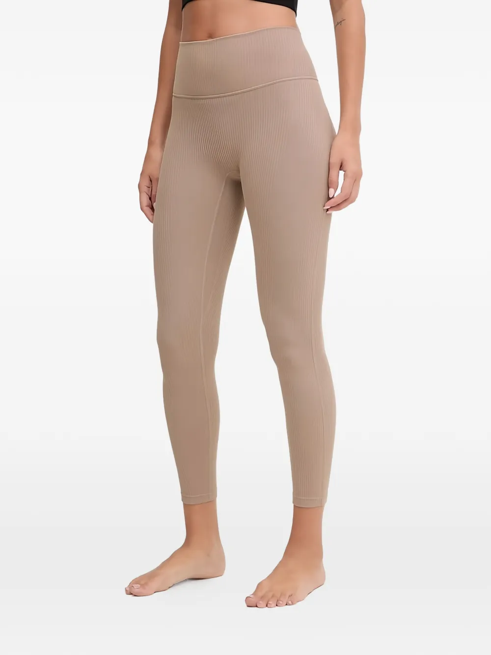 adidas Performance ribbed leggings - Nude