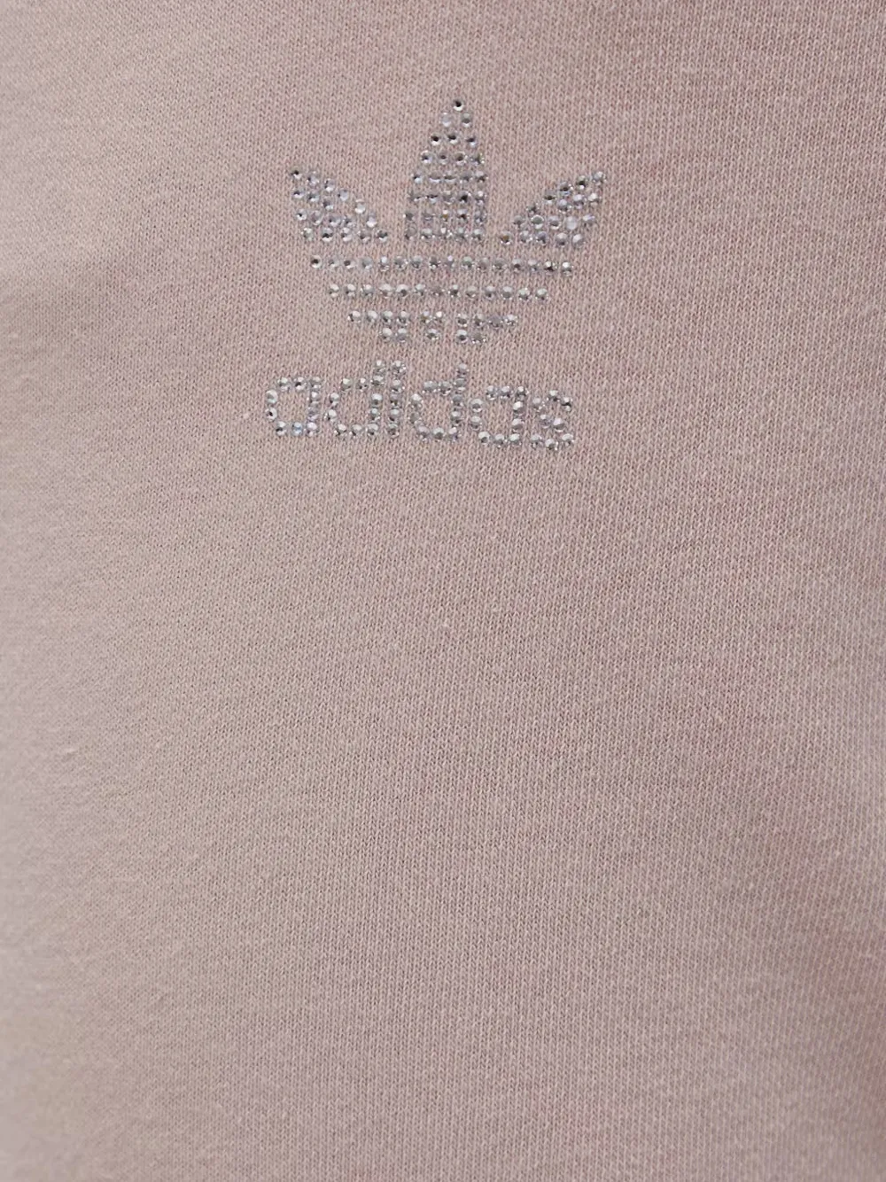 adidas Broek met logo van stras Beige