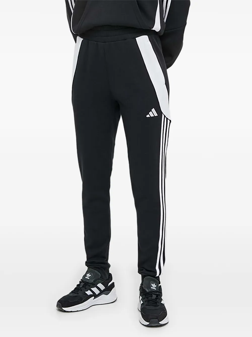 adidas stripe-detail track pants - Nero