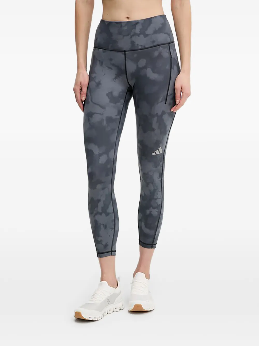 adidas Adi365 side-pocket printed leggins - Schwarz