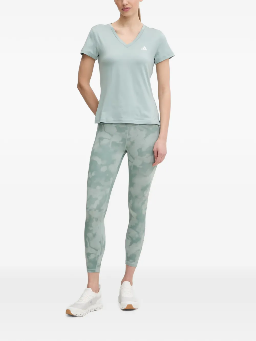  Adidas Leggins Estampados - Verde 