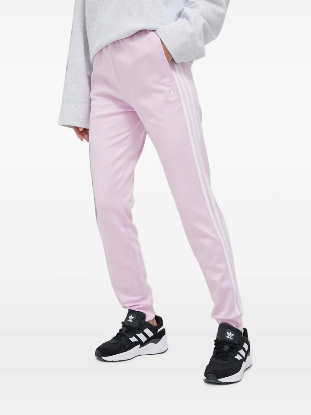 adidas trefoil-embroidered side-stripe track pants - Rosa