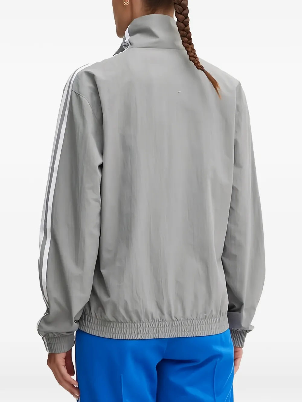 adidas striped zip jacket - Grigio