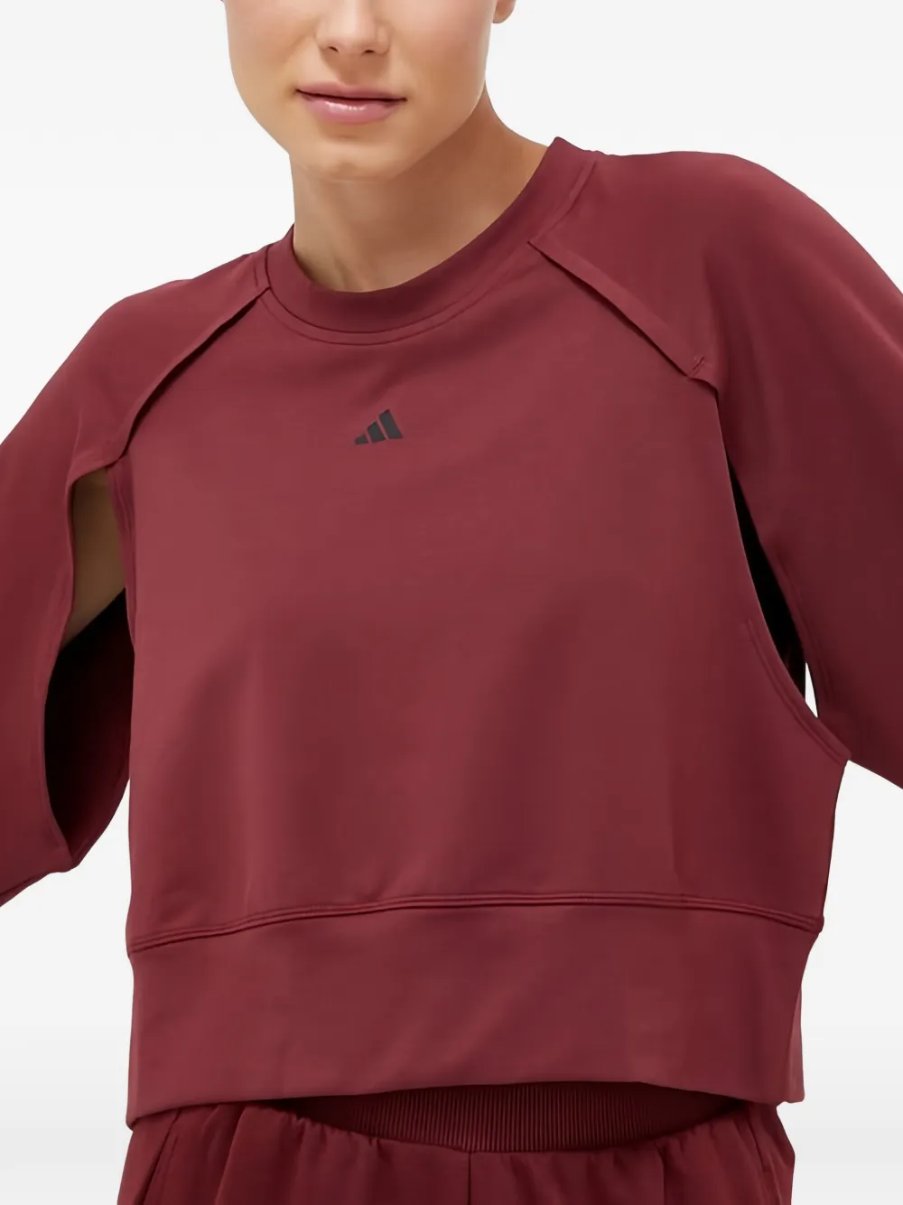 adidas Sweater met logoprint Rood