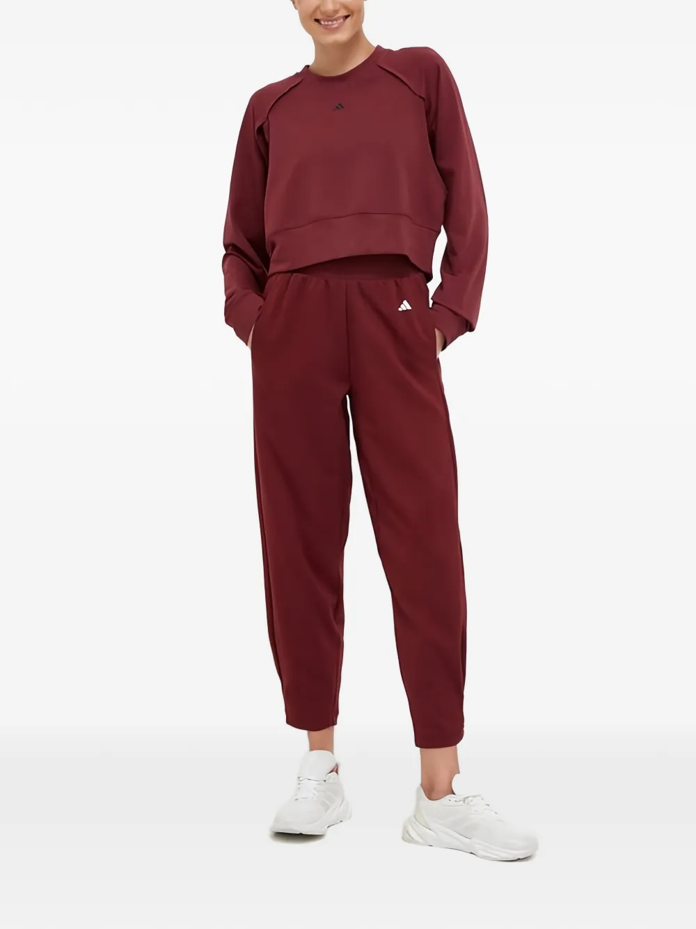 adidas Sweater met logoprint Rood