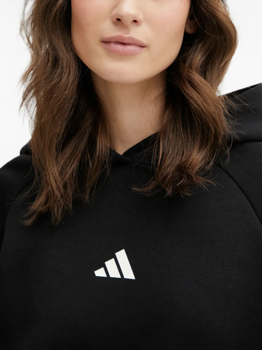 adidas Stadium logo stripe hoodie Zwart