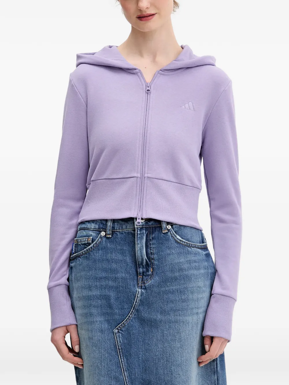 adidas Seasonal Essentials hoodie Paars