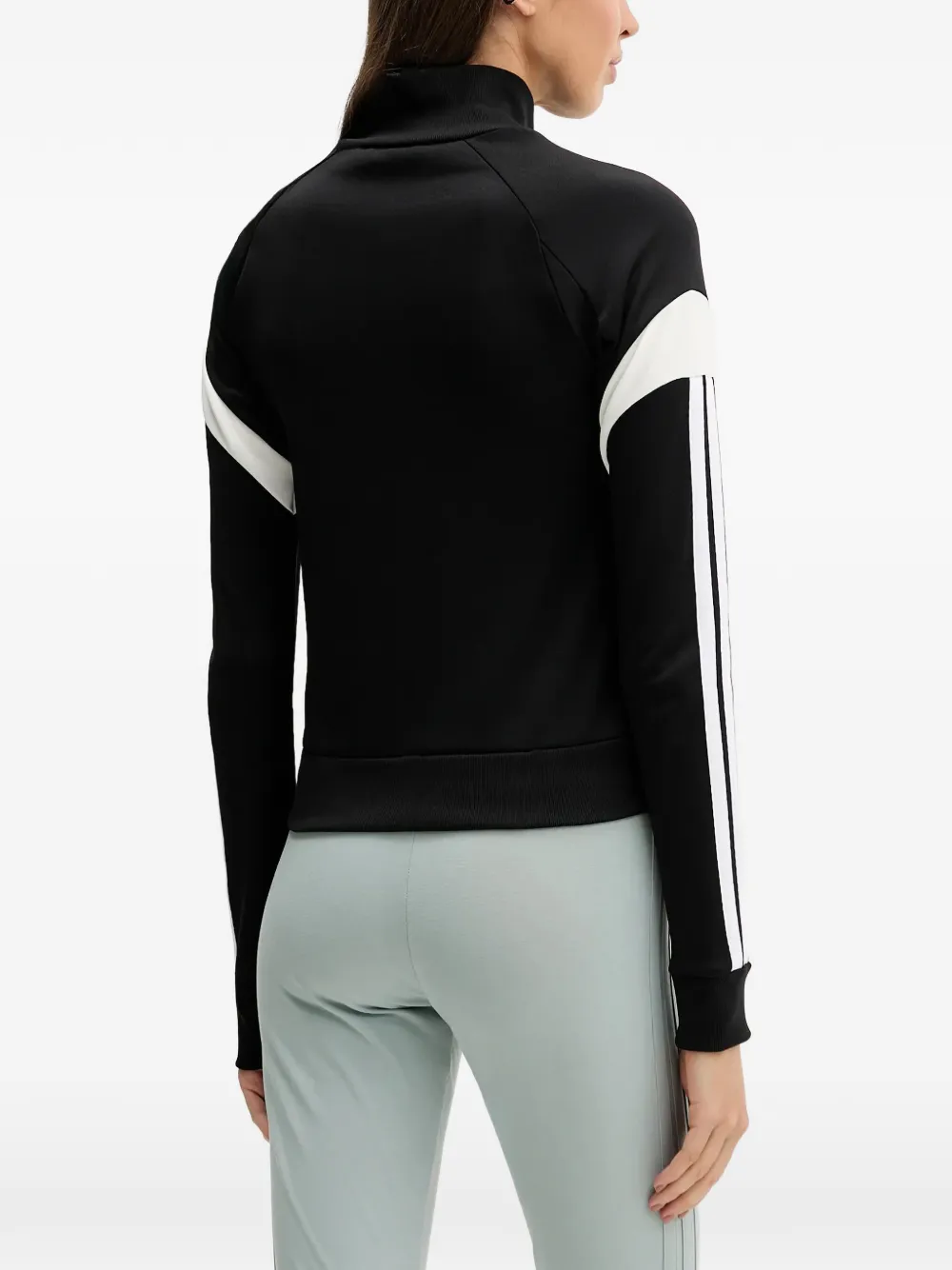 adidas Gestreepte sweater met logo Zwart