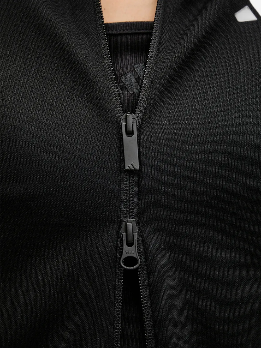 adidas Gestreepte sweater met logo Zwart