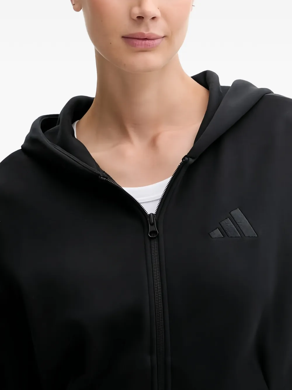 adidas Hoodie met rits Zwart