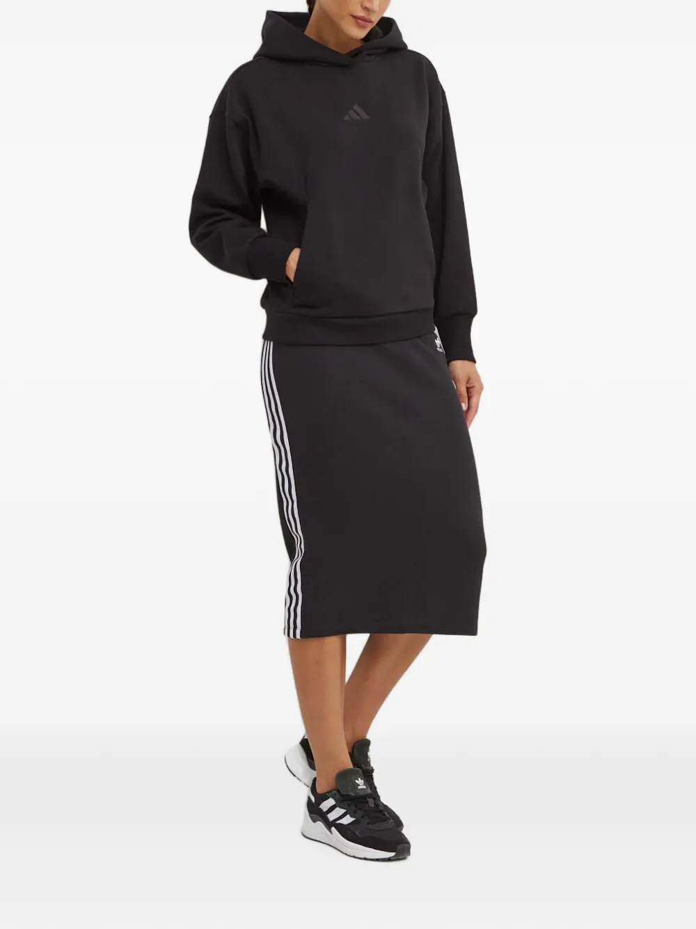 adidas Hoodie met logodetail Zwart