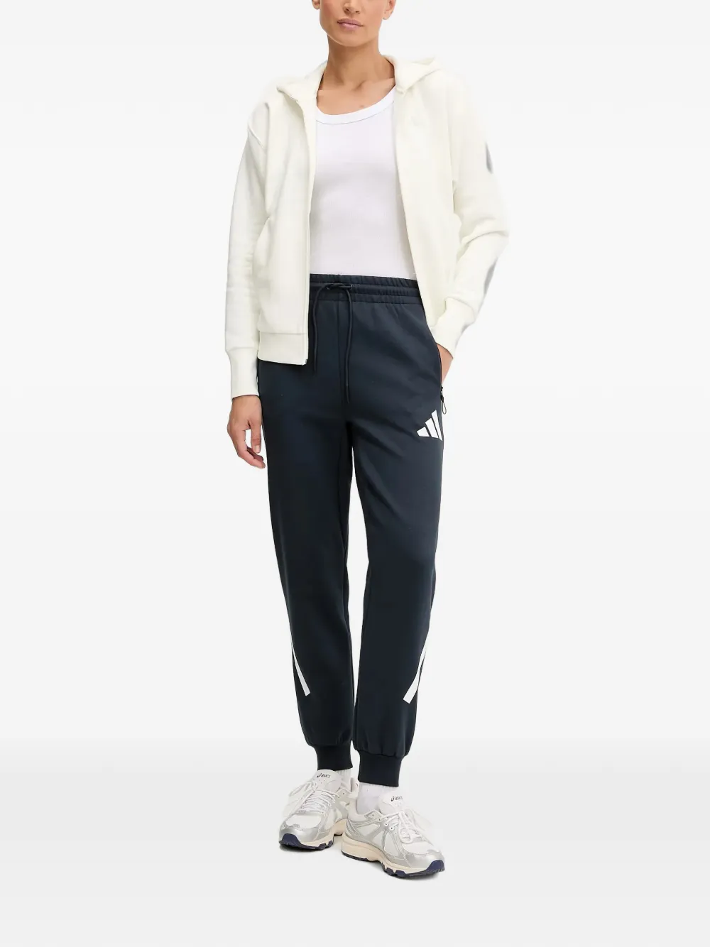 adidas Hoodie met rits Beige