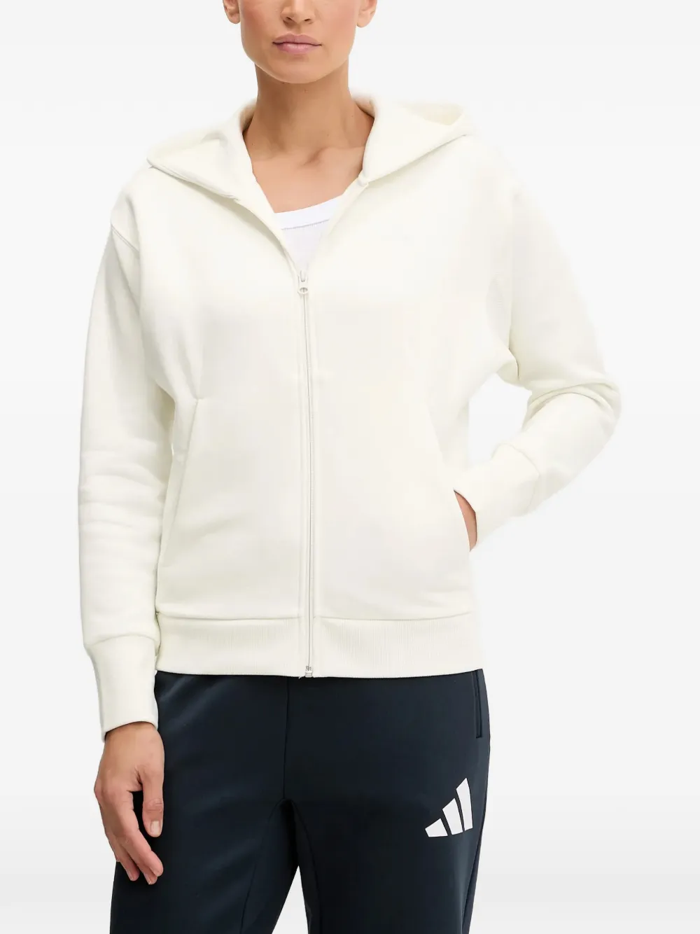 adidas Hoodie met rits Beige