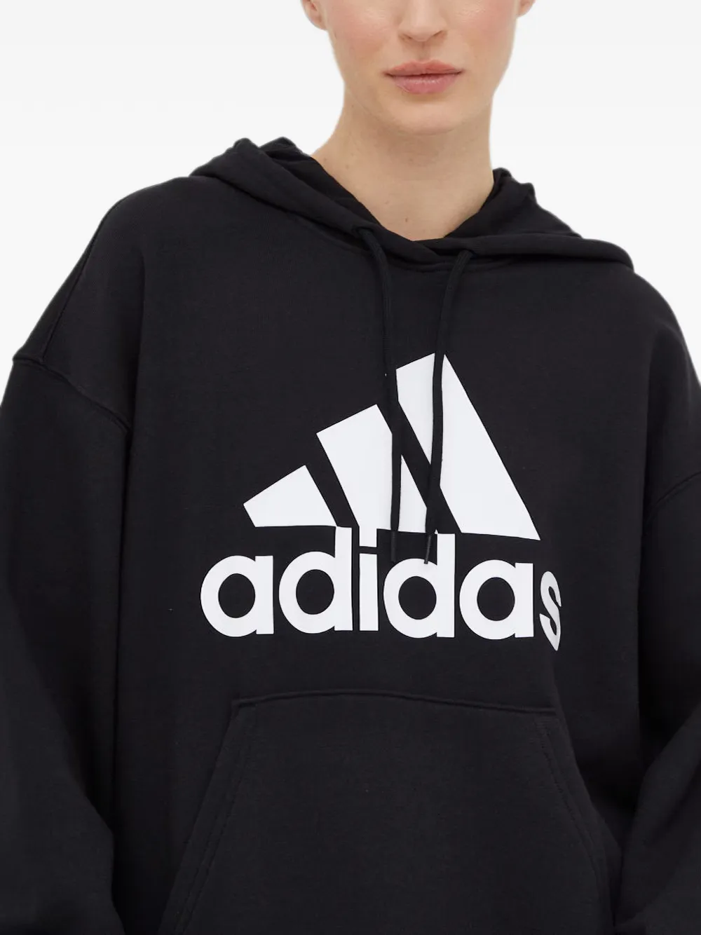 adidas Sweater met capuchon en logo Zwart