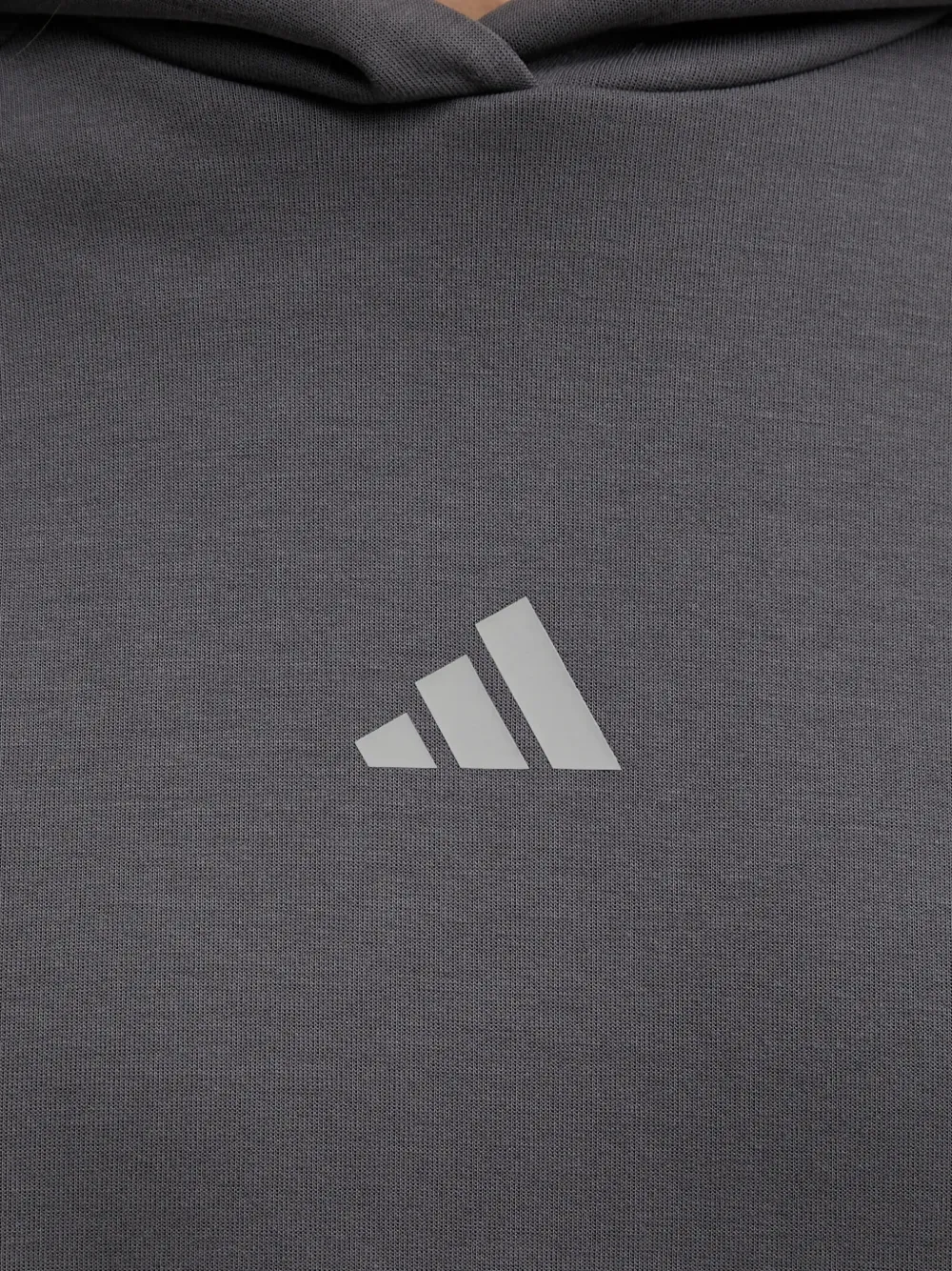 adidas logo-print hoodie Grijs