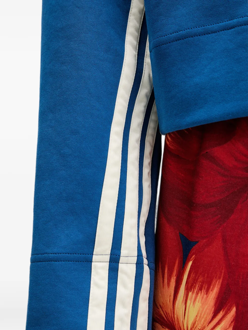 adidas Hoodie met vogelprint en streep Blauw