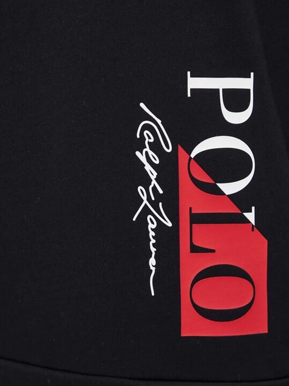 Polo Ralph Lauren Pyjamatop met lange mouwen en logo Zwart
