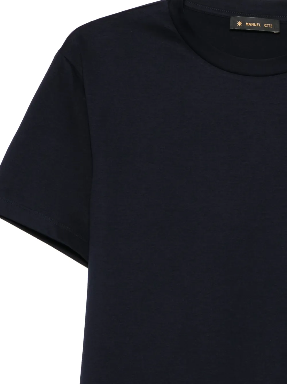  Manuel Ritz Crew-neck T-shirt - Blue 