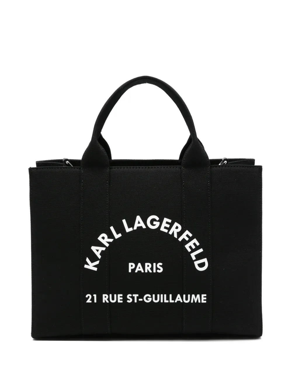 Karl Lagerfeld medium K/RSG Square logo tote bag - Nero