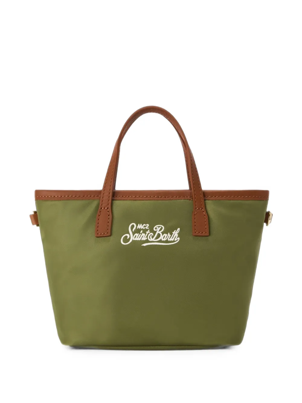 MC2 Saint Barth City shopper met afwerking Groen