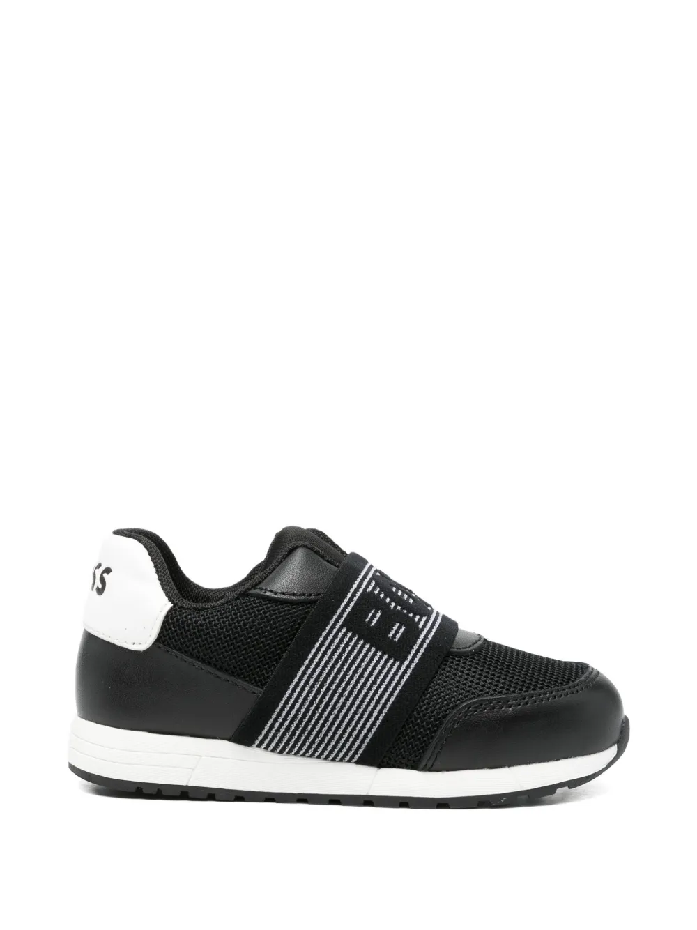 BOSS Kidswear Sneakers met logodetail Zwart