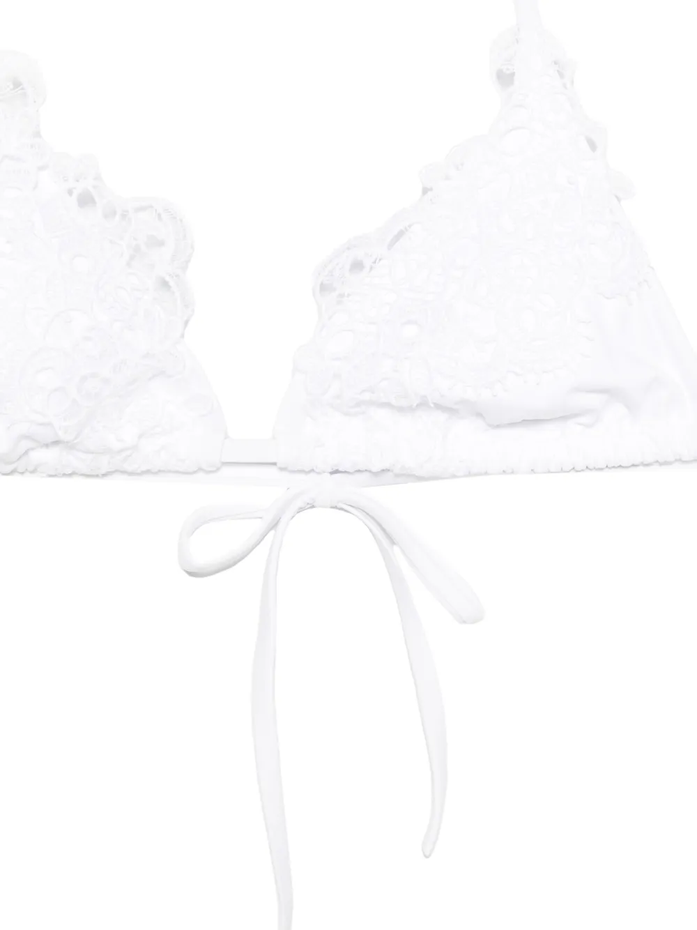  Ermanno Scervino Lace-tie Bikini - White 