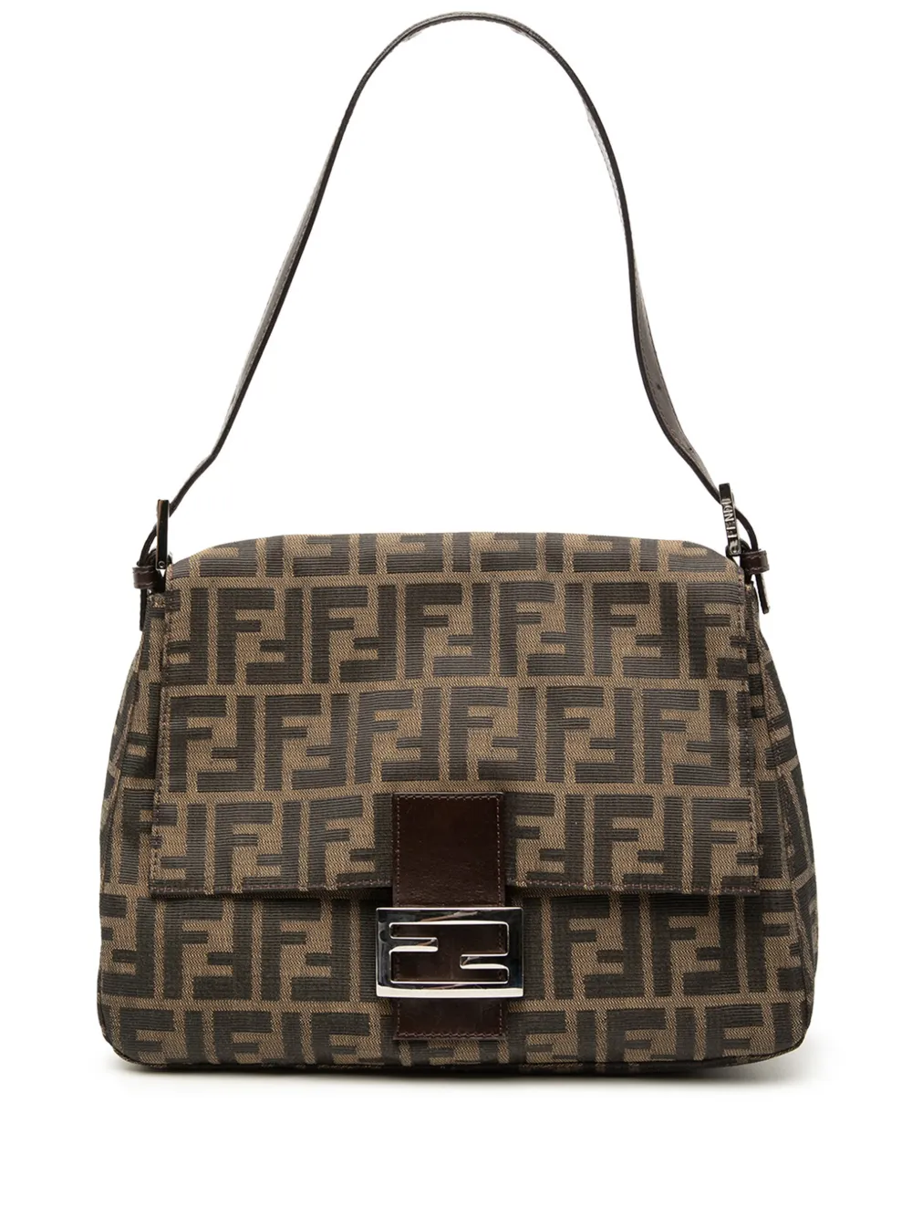 Fendi Pre-Owned 20th Century Zucca Canvas Mamma Forever shoulder bag - Brown