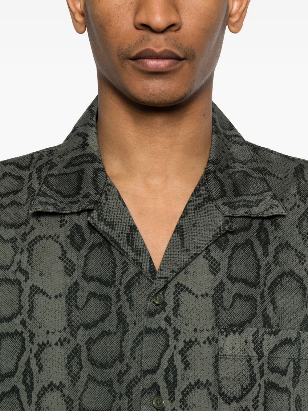 Carhartt WIP Overhemd met slangenprint Groen