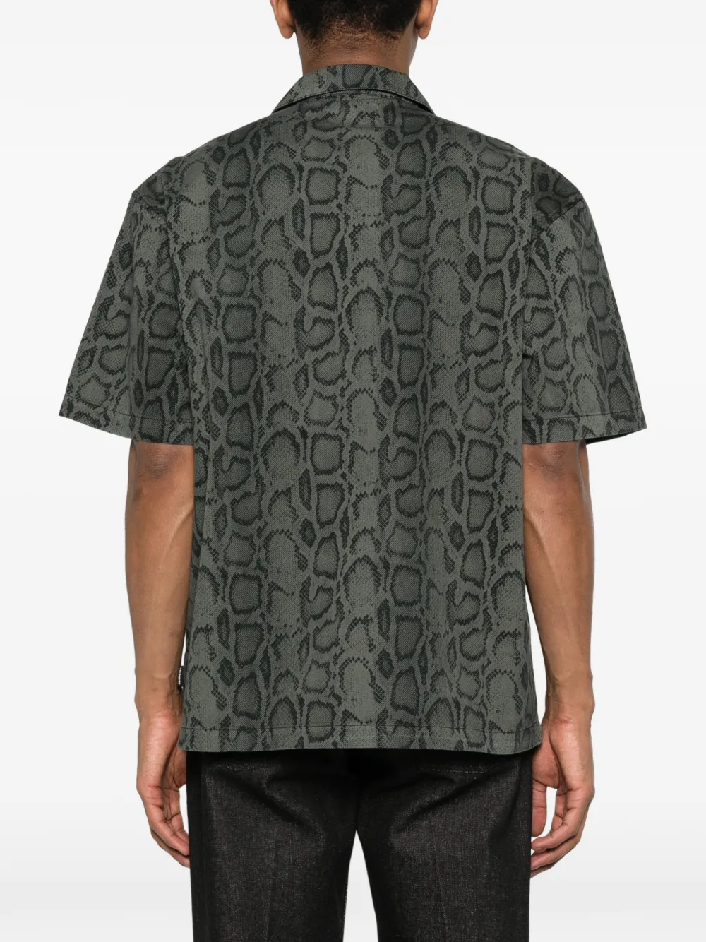 Carhartt WIP Overhemd met slangenprint Groen