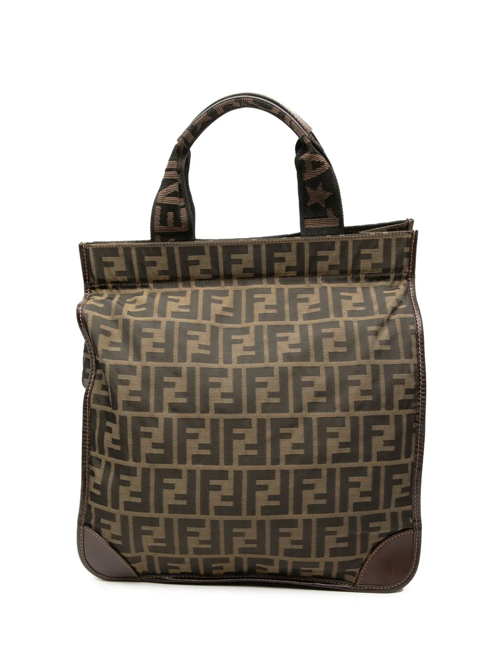 Fendi Pre-Owned 2000-2010 Zucca Canvas Shopping tote bag - Marrone