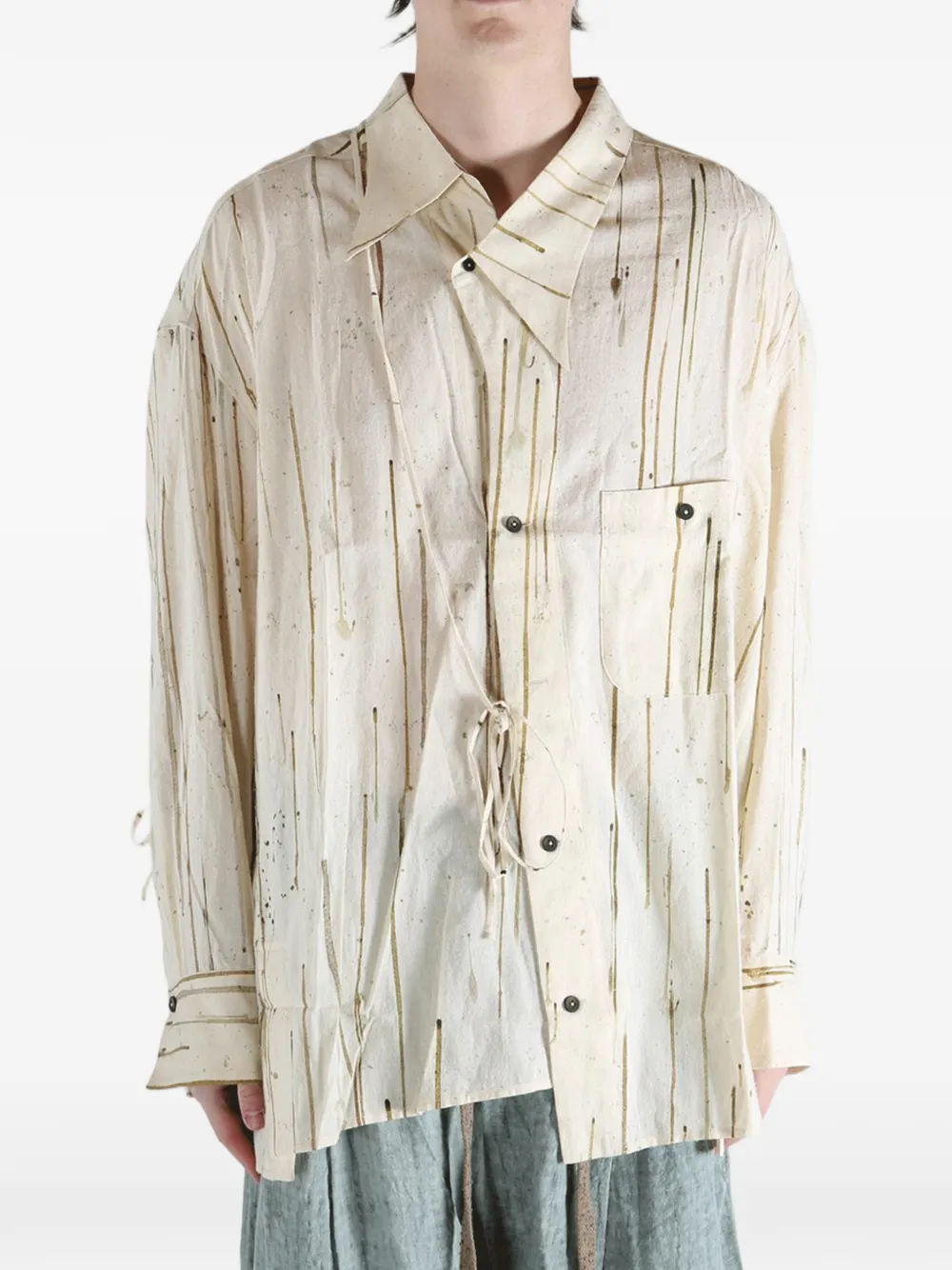 Ziggy Chen Printed Shirt - White 