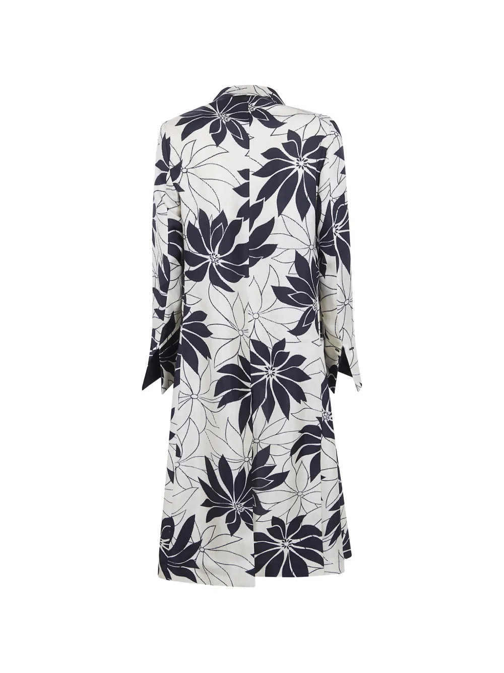  Ibrigu Single-breasted Floral-print Coat - White 
