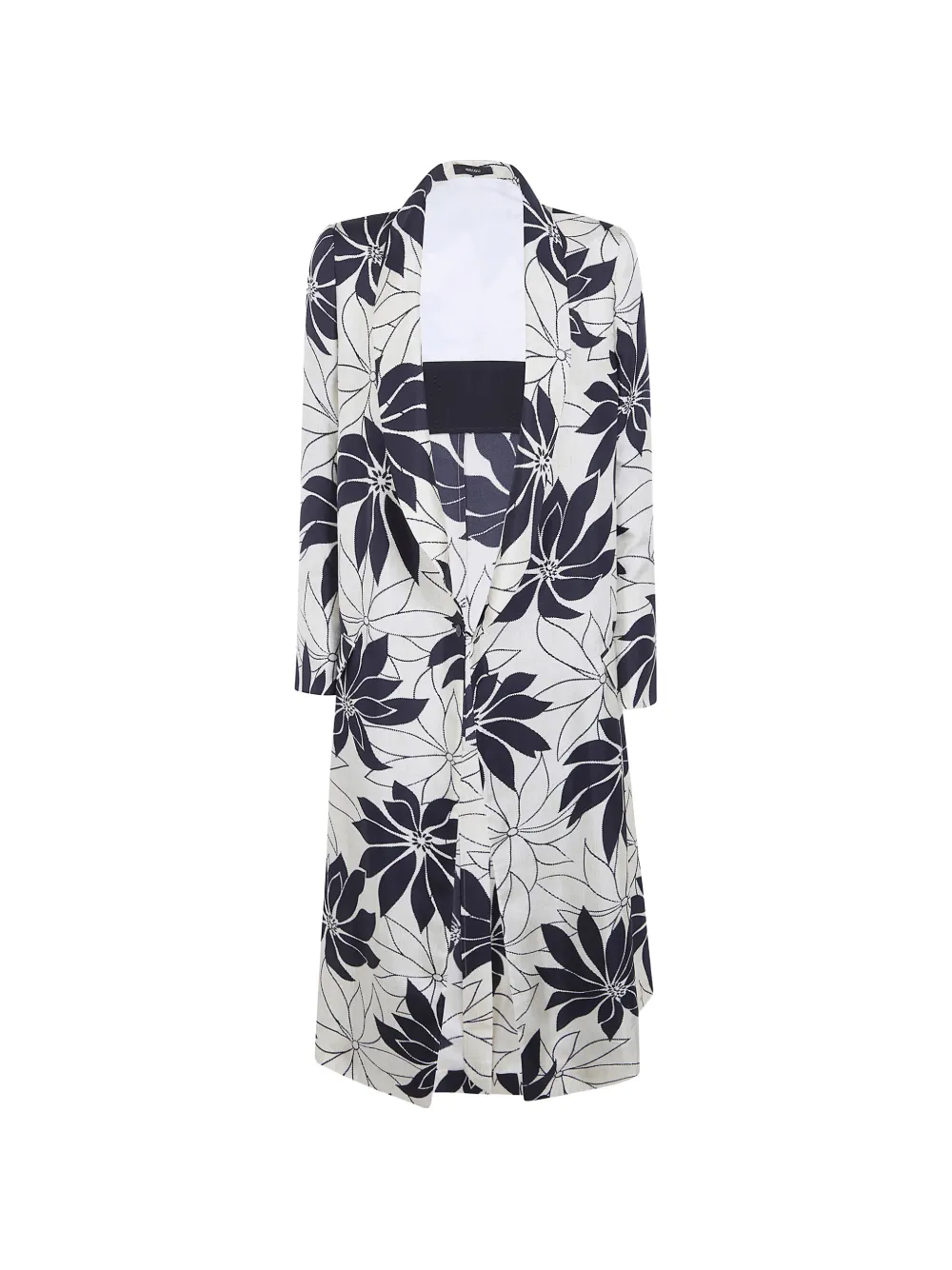 IBRIGU single-breasted floral-print coat - Bianco