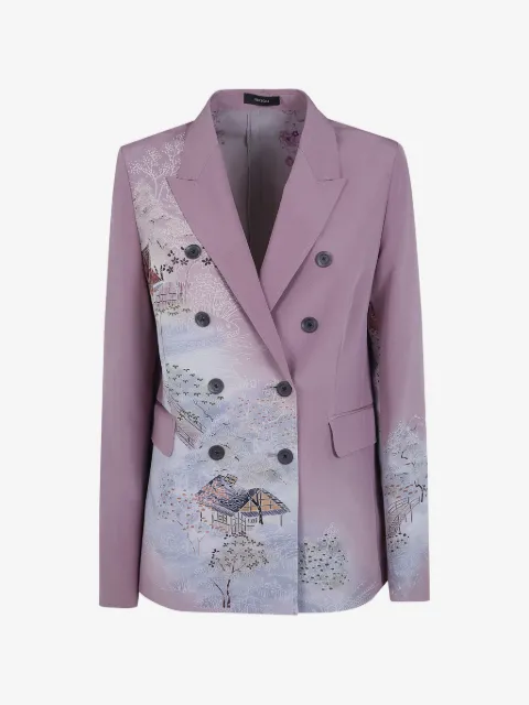 IBRIGU graphic-print blazer