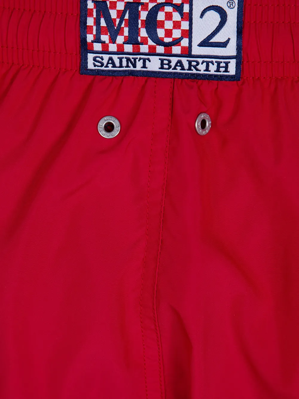 MC2 Saint Barth x Pantone Lighting zwembroek met logo-patch Rood