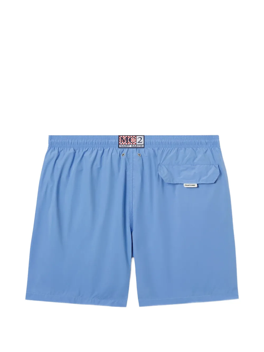 MC2 Saint Barth x Pantone Lighting zwembroek met trekkoord en logo-patch Blauw