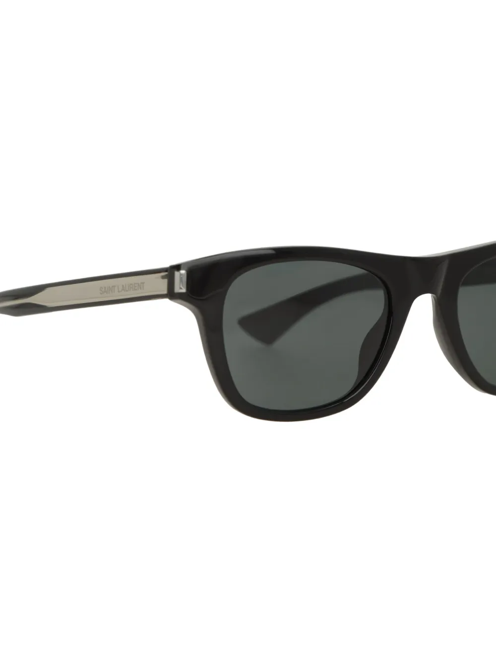 Saint Laurent Eyewear Zonnebril met vierkant montuur Zwart