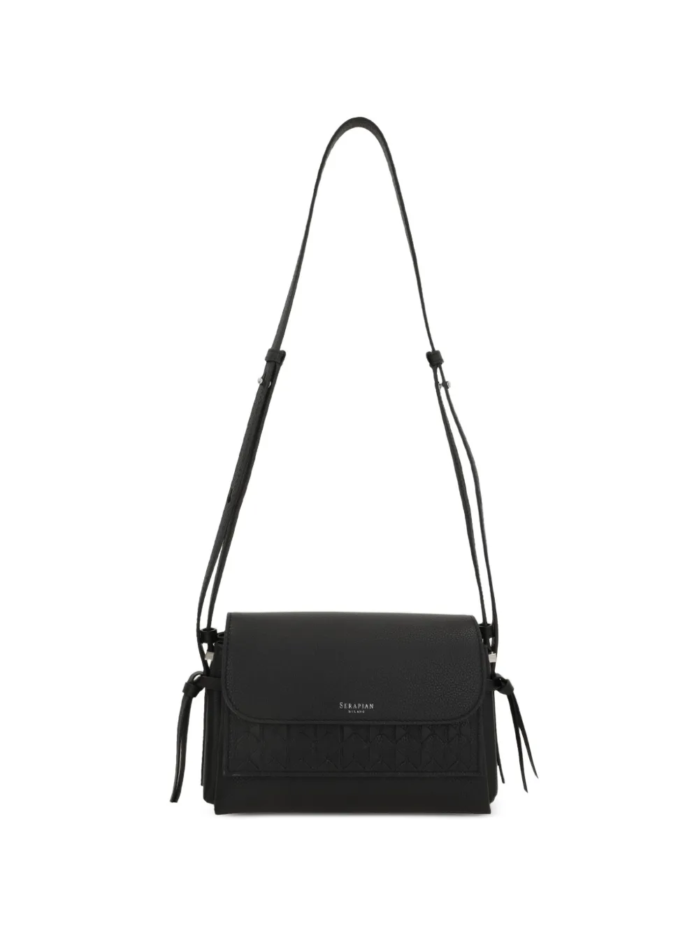 Serapian Maro tassel-detail crossbody bag - Nero
