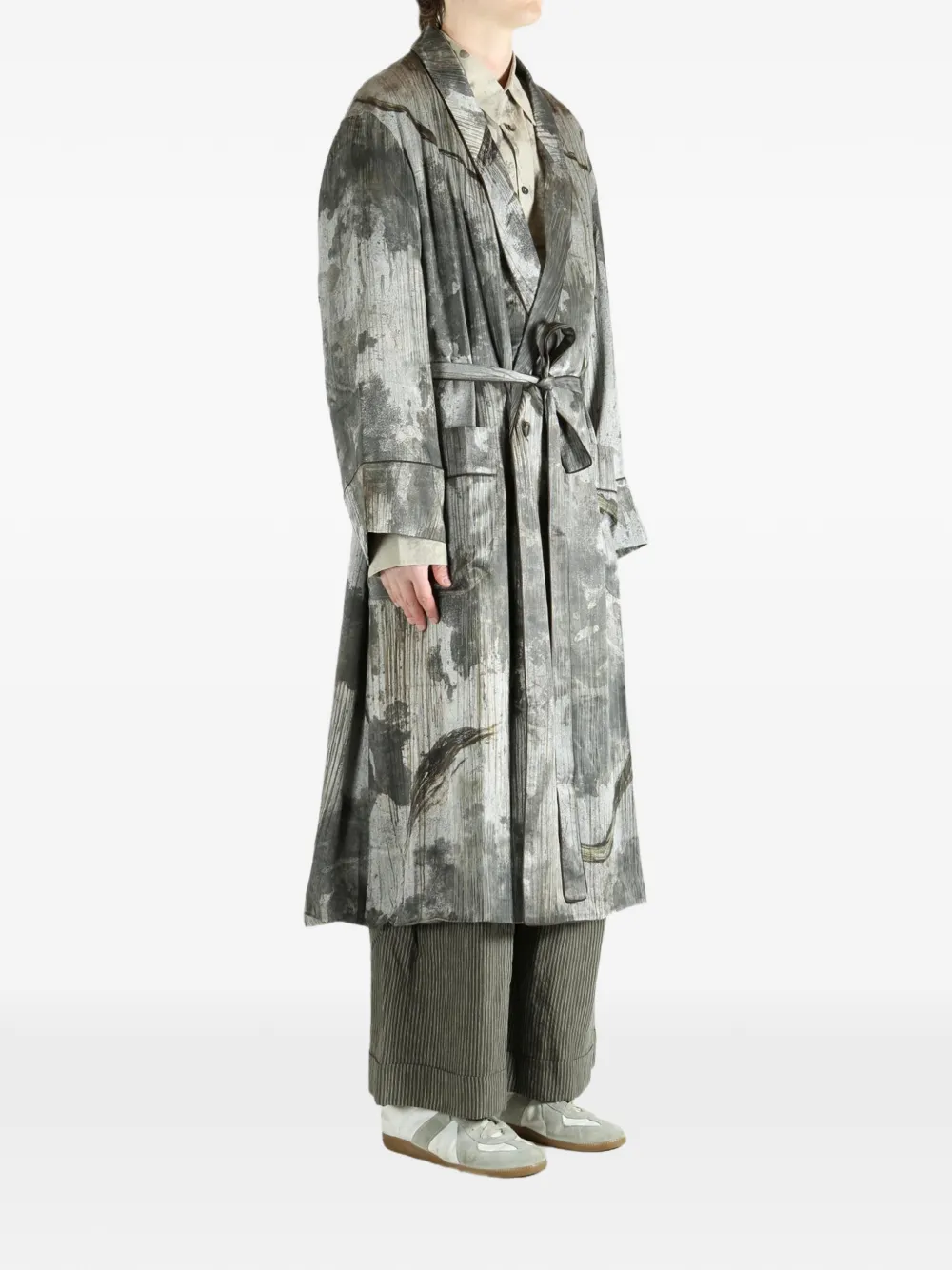  Ziggy Chen Printed Kimono - Grey 