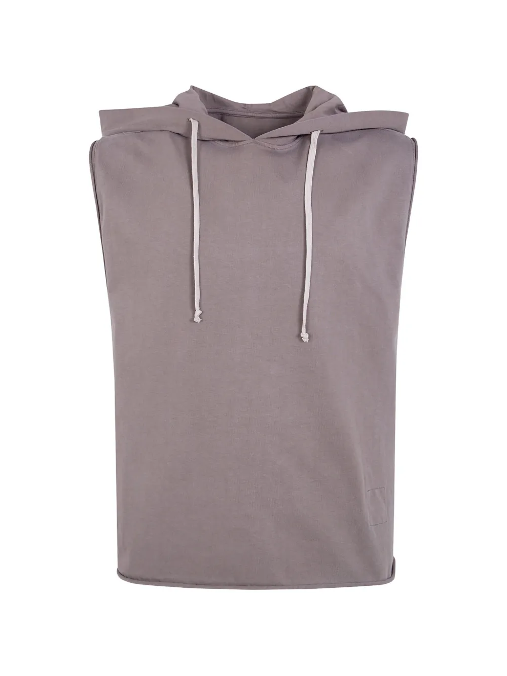 Rick Owens DRKSHDW sleeveless drawstring hoodie - Toni neutri