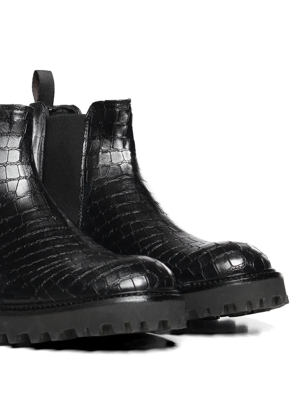 Giuliano Galiano Don Chelsea laarzen met ronde neus Zwart