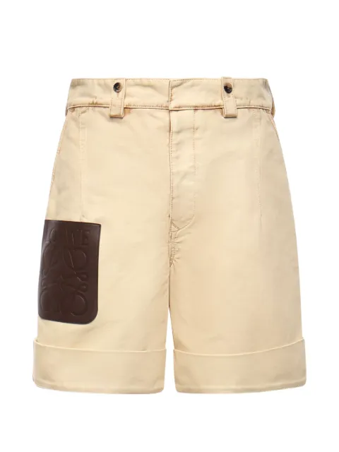LOEWE cuffed logo shorts