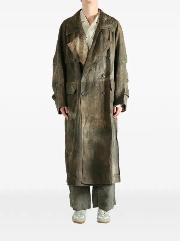 Ziggy Chen double-breasted Coat | Green | FARFETCH AO