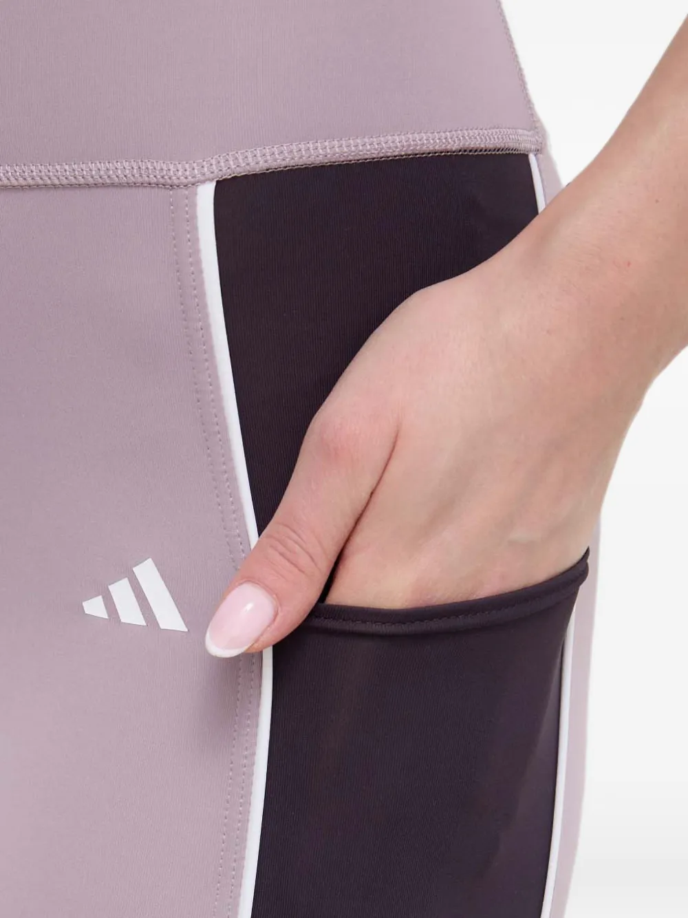 adidas 7 8 Optime legging met colourblocking Paars