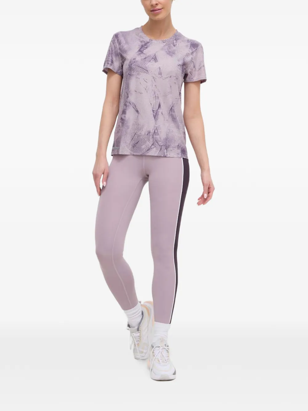 adidas 7 8 Optime legging met colourblocking Paars