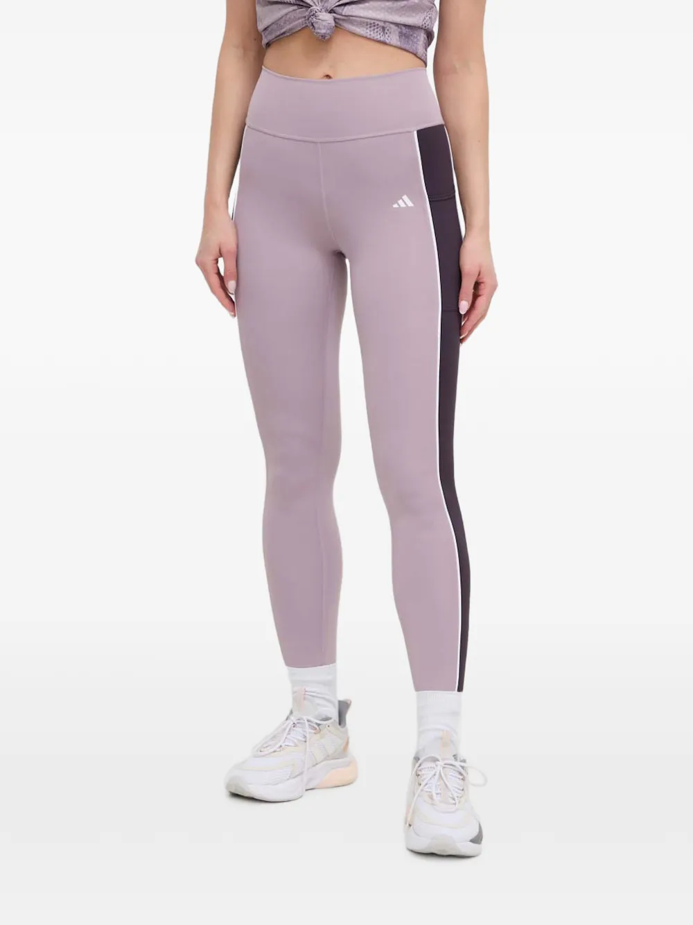 adidas 7 8 Optime legging met colourblocking Paars