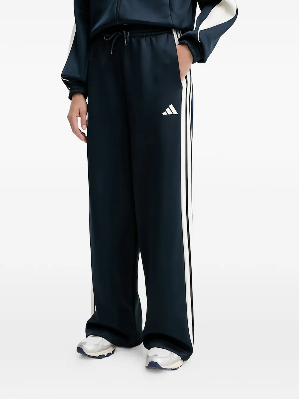 adidas Stadium side-stripe track pants - Blu